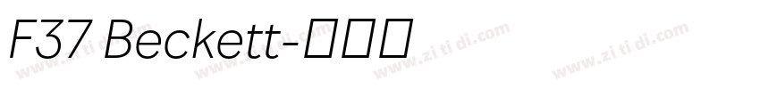 F37 Beckett字体转换 F37 Beckett字体转换